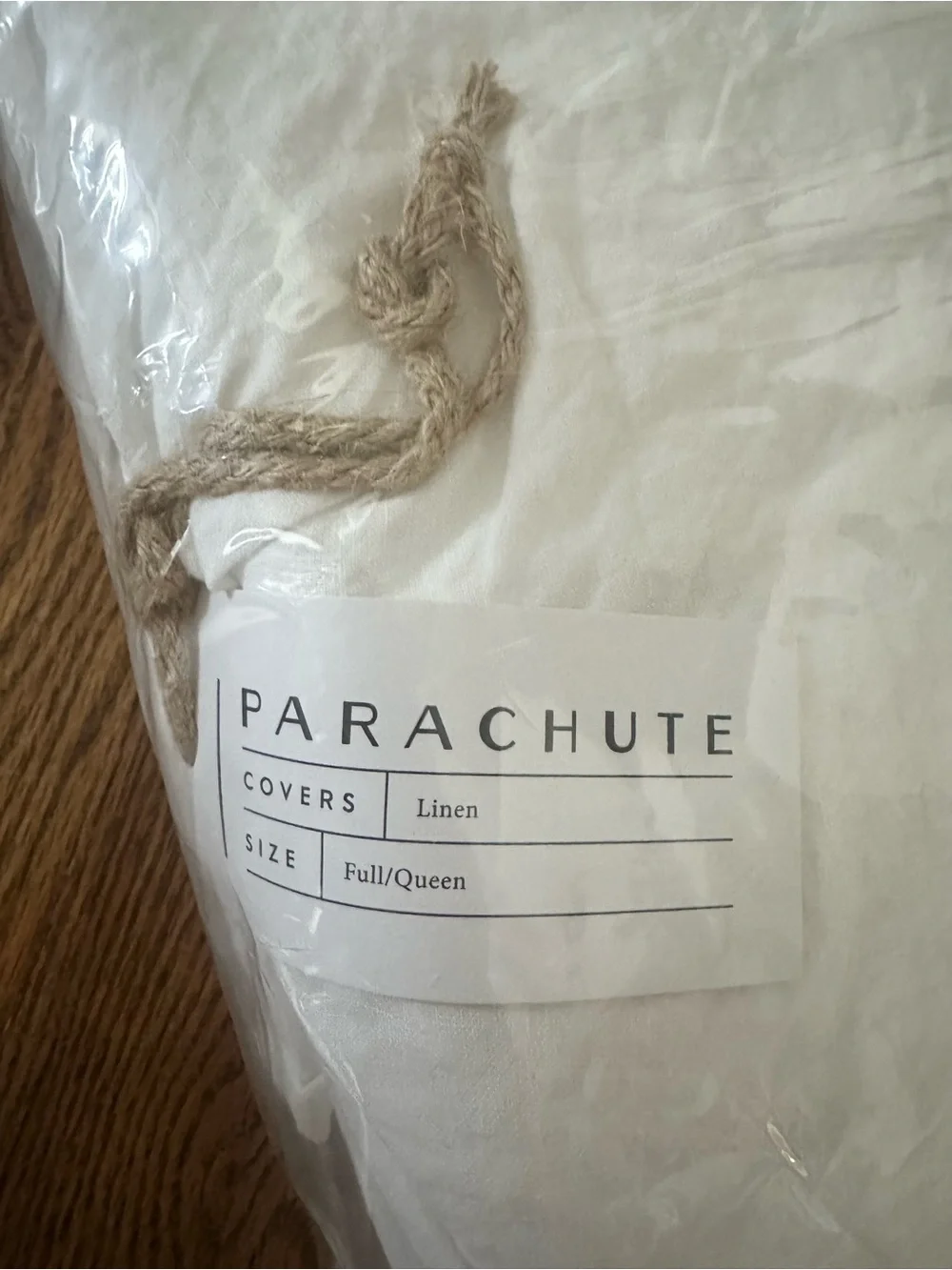 Parachute White Linen Cover - Full/Queen
